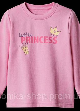 Лонгслив (реглан ) с микро-начессом “princess” от lupilu розовый 110-116