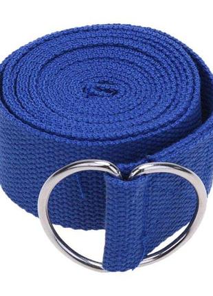 Ремень для йоги easyfit waist ef-1830-bl для растяжки, баланса и асан синий