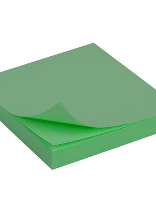Бумага для заметок самоклеящаяся dscn0620(green) 100 шт, 76х76 мм