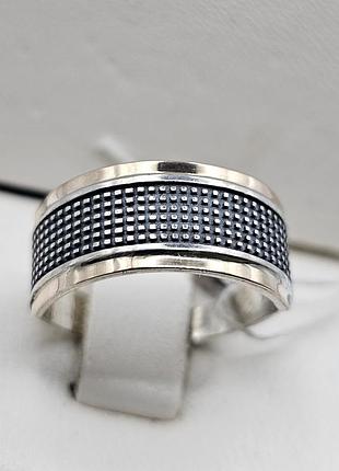 Кольцо серебряное с золотой пластиной 19 3,64 г