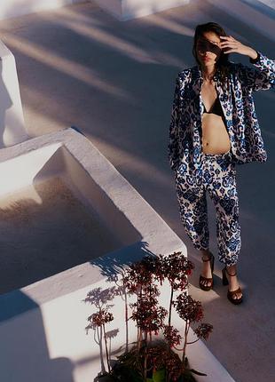 Костюм сорочка і штани віскоза s zara