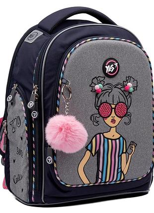 Рюкзак шкільний напівкаркасний yes s-84 girls style