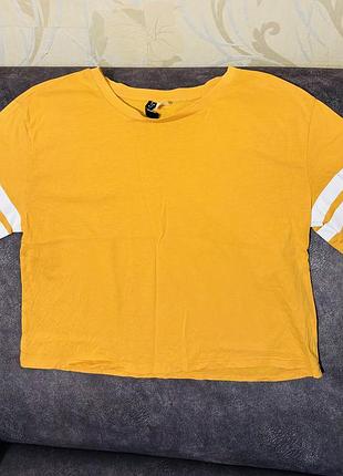 Футболка горчичная h&amp;m (divided) идеальное состояние