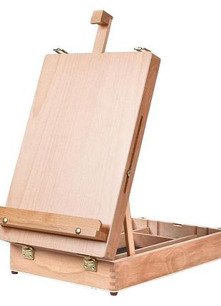 Мольберт-планшет бук 27×38×44,5 (75,5) см высота полотна до 63см sinoart