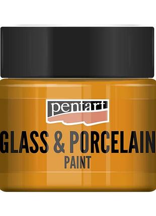 Фарба акрилова glass&porcelaine, на водній основі, оранжева, 30 мл, pentart