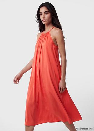 Платье оранж от boohoo
