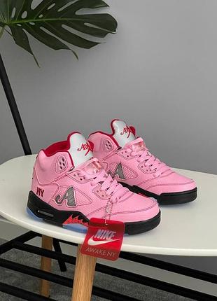 Кросівки air jordan 5 retro awake ny arctic pink