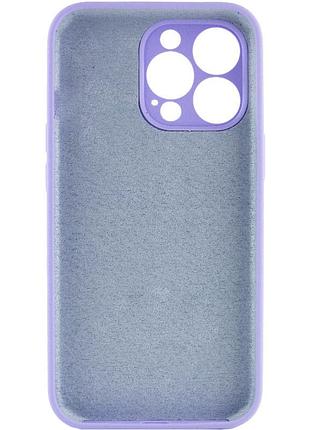Чехол silicone case full camera protective (aa) no logo для apple iphone 15 pro max (6.7") сиреневый / dasheen 2
