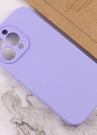 Чехол silicone case full camera protective (aa) no logo для apple iphone 15 pro max (6.7") сиреневый / dasheen 3
