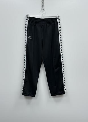 Спортивні штани kappa 222 banda astoria snaps pants black/white