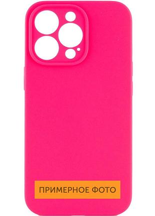 Чехол silicone case full camera protective (aa) no logo для apple iphone 16 plus (6.7") розовый / barbie pink