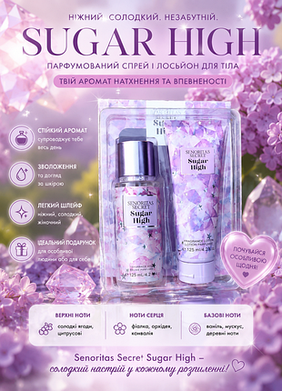 Парфумований набір senoritas secret(спрей-міст і лосьйон для тіла125 мл*2)🌺🍥