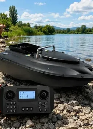 Кораблик на радиоуправлении для запачкания прикорма и снастей 12000 mah 12v a18 gps черный