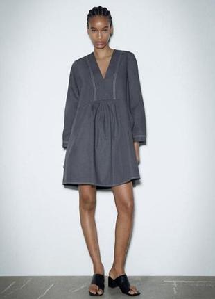 Женское свободное платье zara