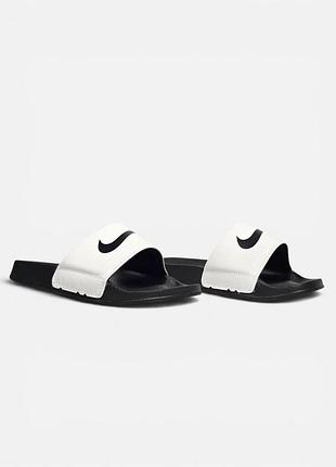 Белые шлепанцы, тапочки nike slide white х найк слайд 44