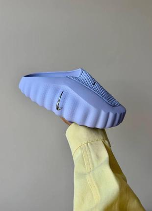 Пурпурные шлепанцы, тапочки унисекс nike mind 001 purple х найк майнд 37