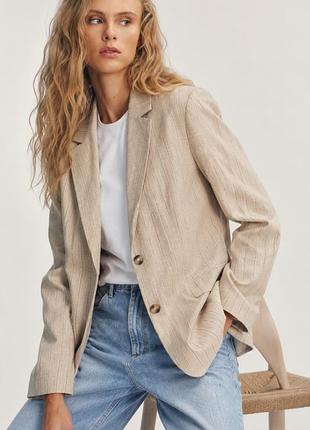 Піджак жакет льон зара zara new мка