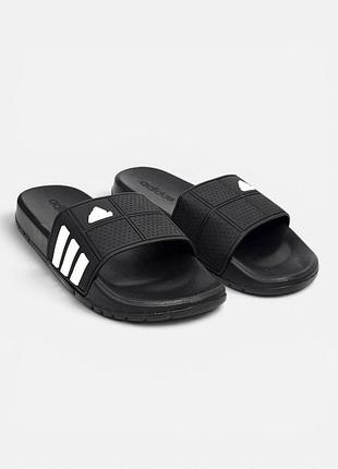 Мужские черные шлепанцы, тапочки adidas adilette tnd х адидас 46