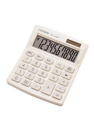 Калькулятор компактный настольный citizen sdc-810nr-wh
