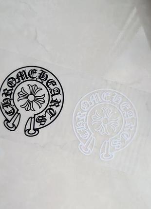 Термонаклейка chrome hearts w/b