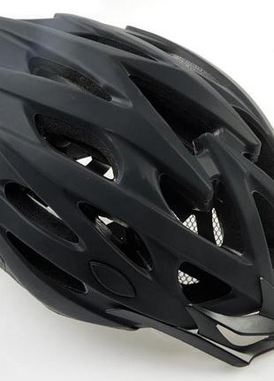 Шолом велосипедний incirca helm solo mv29 xl 61-63 см чорний (st-006)