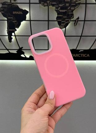 Неоновий чохол з мікрофіброю для iphone 16 pro max,чохол-накладка для айфон 16 pro max (рожевий)