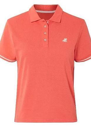 Поло жіноче однотонне коралове esmara u. s. grand polo equipment apparel