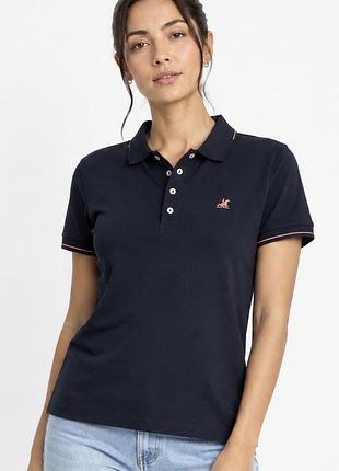 Поло жіноче однотонне синє esmara u. s. grand polo equipment apparel