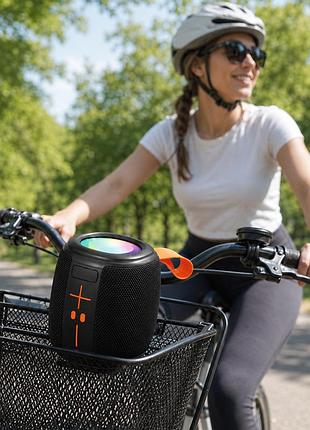 Портативная аккумуляторная колонка bluetooth 5.3 с led подсветкой для беспроводного прослушивания музыки