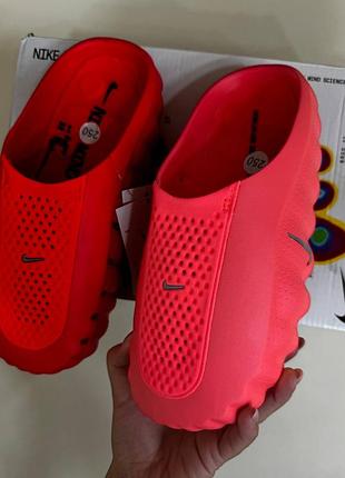 Шлепанцы красные nike mind 001 40 38 шлепки