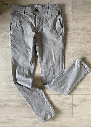 Котонові сірі брюки, topman, 32 розмір, на чоловіків