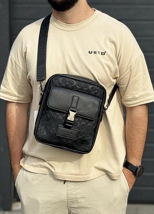 Сумка coach мужская черная