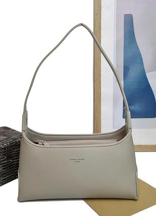 Сумка женская кросс-боди экокожа серый арт.cm8210 grey davidjones франція