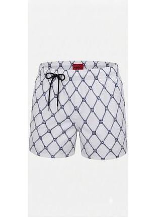 Шорты мужские для плавания hugo quick-dry swim shorts with logo print r-hb-6014wt m