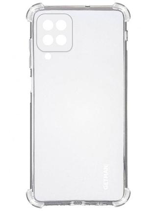 Противоударный силиконовый чехол на для samsung m32 прозрачный защитные углы