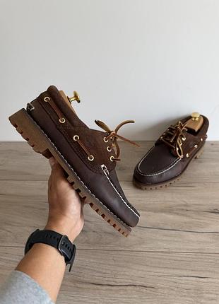 Топсайдери мокасини шкіряні timberland authentic boat оригінал