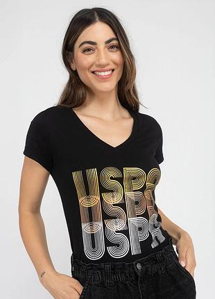 Женская футболка u.s. polo assn с принтом