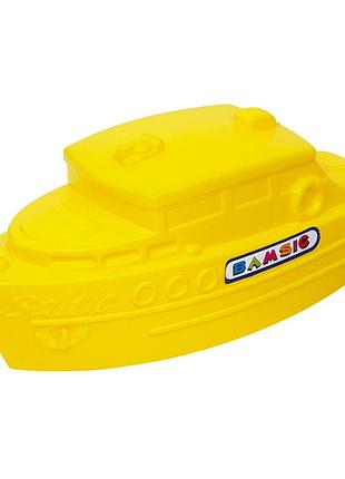 Детская водная игрушка «кораблик» bamsic 090bms (желтая), 27×9×11 см