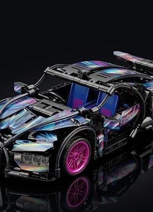 Конструктор автомобіля bugatti cyberpunk black 3