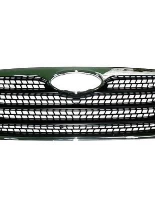 Решетка радиатора hyundai santa fe 2 2009-2012, рамка хромированная широкая, avtm, 183226995