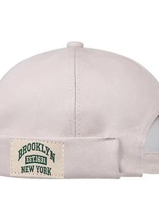 Шапка біні / шапка-докер / docker cap / кепка без козирка / докерка brooklyn new york