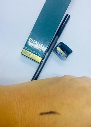 Chanel олівець з точилкою в упаковці коричневий, бузковий синій