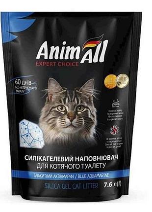Наполнитель силикагелевый 7,6л голубой аквамарин 5395 тм animall