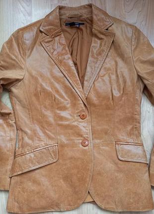 Куртка женская кожаная zara basic vintage