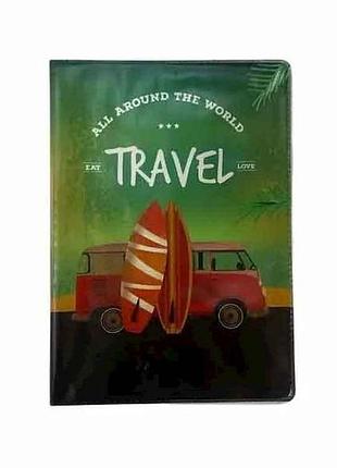 Обкладинка пвх для паспорта україни/passport travel (bus) 185х130мм арт.307020 в асортименті тм полімер
