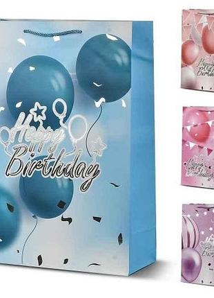 Пакет подарунковий s happy birthday 18*23*10см r96989-s тм stenson