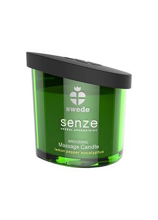 Массажная свеча - swede senze arousing lemon pepper eucalyptus, 50 мл