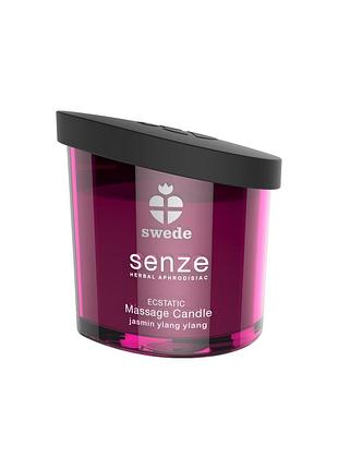 Массажная свеча - swede senze ecstatic jasmine ylang ylang, 150 мл