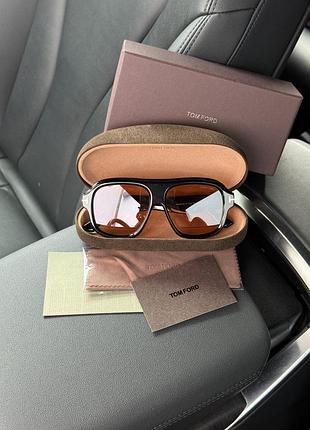 😎 tom ford orange/black rhonda-02 ft1324 01b 56/14/140 56/14/140