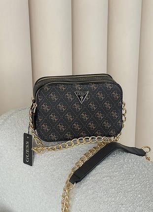 Сумка женская guess noelle коричневый кросс боди гесс